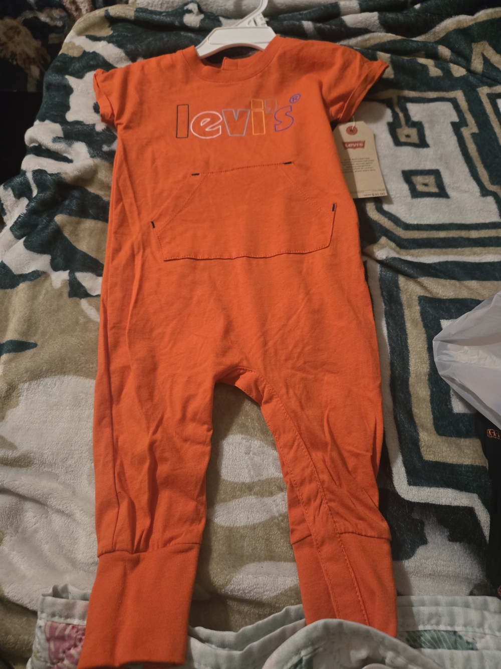 Levi's Orange Toddler One-Piece Bodysuit
